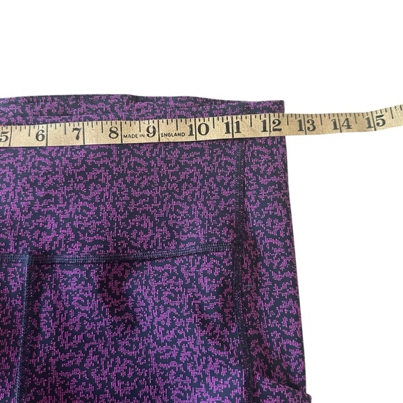 ATHLETA ULTIMATE STASH POCKET 7/8TH LEGGINGS STATIC BLACK AND FUCHSIA SIZE SMALL - Picture 11 of 14